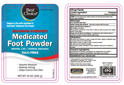 Best Choice Medicated Foot Powder 10 Oz 50 113bc 01 51 113bc 01